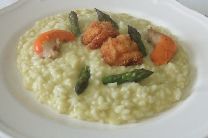 risotto asparagi e capesante